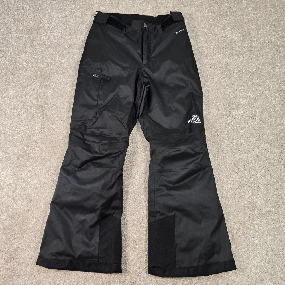 The North Face Girls Freedom Snow Pants Black DryVent Insulated ‎ S 7/8 New